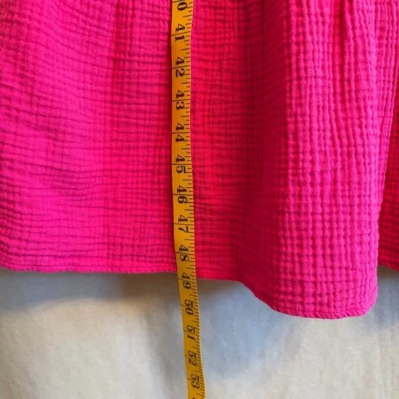 “New In” brand Girls’ Large Pink Tiered Ruffled Dress with Ruffled Straps - Picture 7 of 7